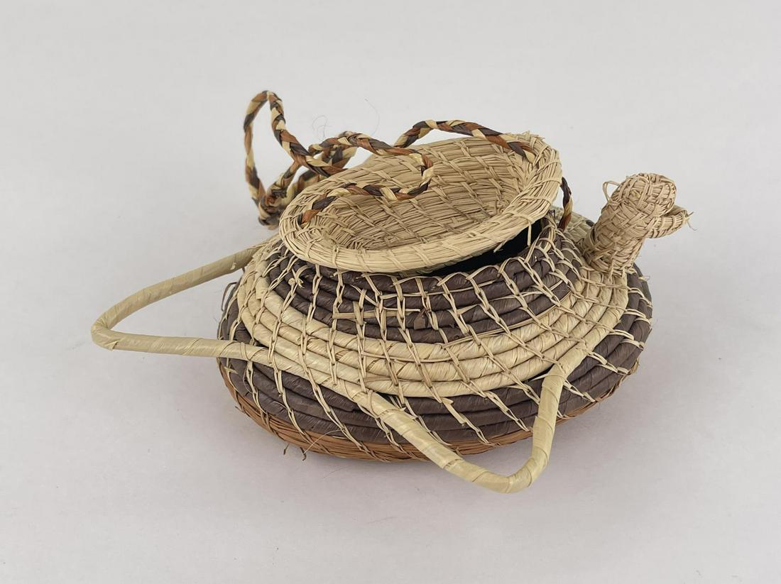 African Turtle Basket: 4 3/8" long.