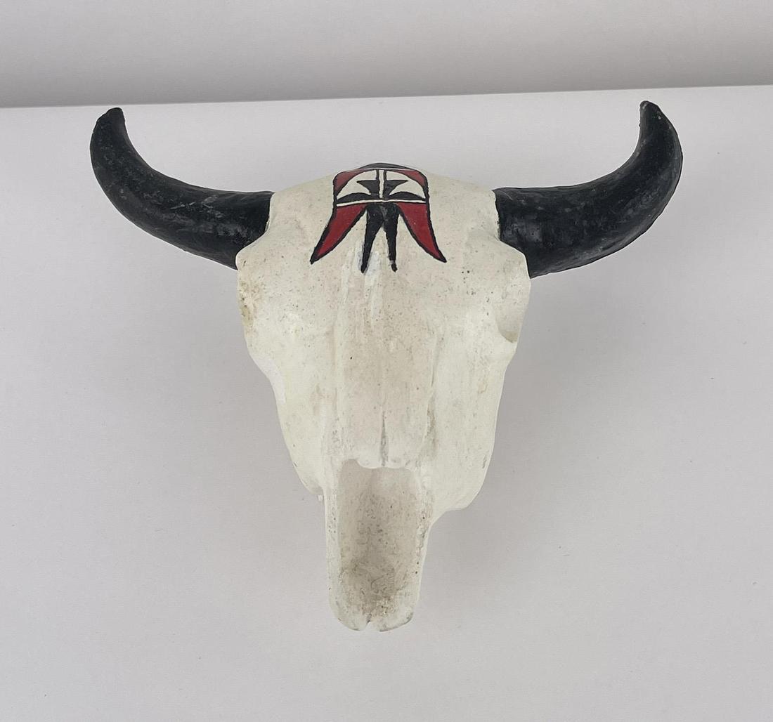 Native American Indian Pottery Buffalo Skull (1 of 6)