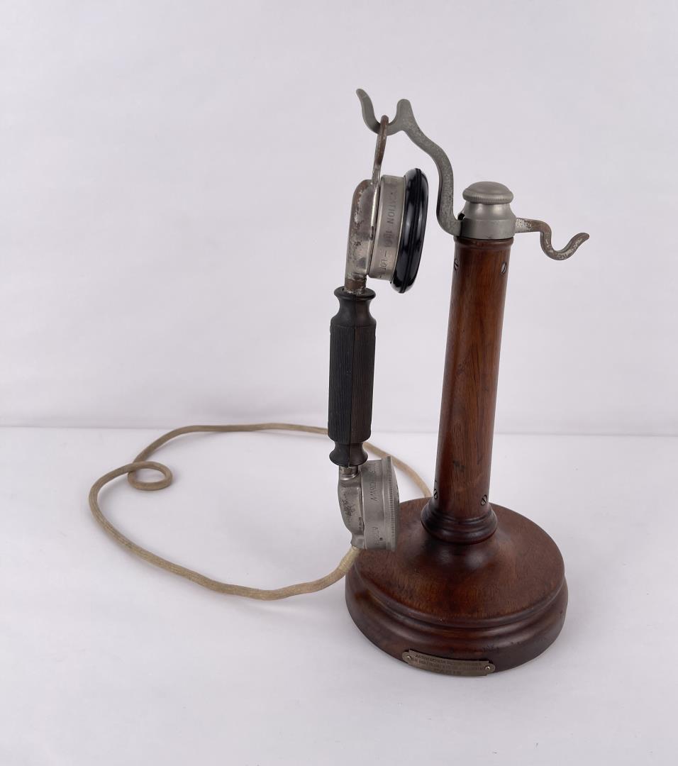 Antique French Candlestick Telephone Phone (1 of 9)
