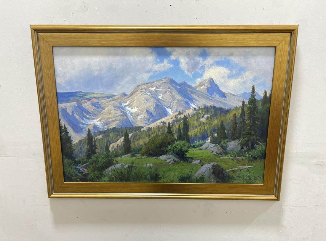 Taylor Lynde Oil on Board Glacier Park Montana (1 of 6)
