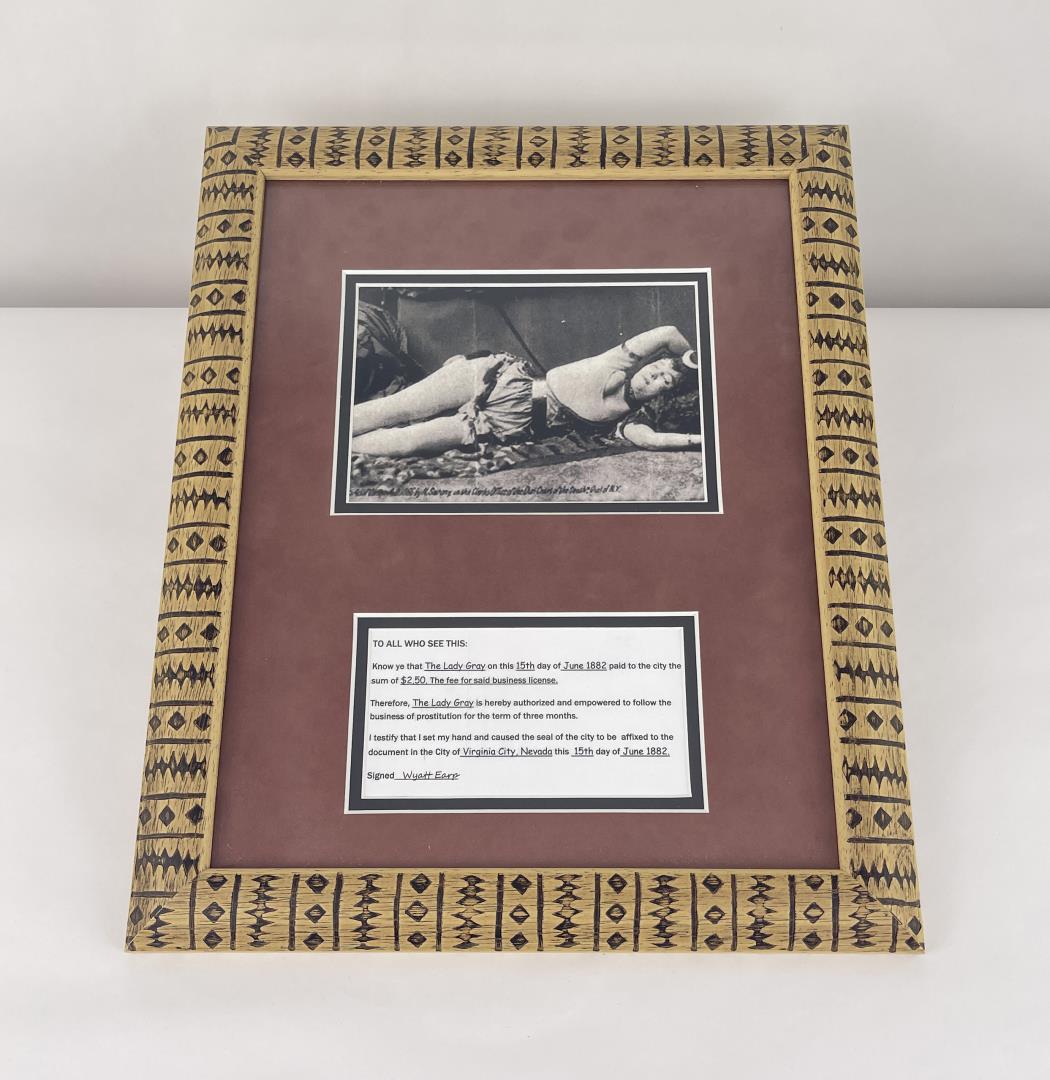 Virginia City Nevada Prostitution License (1 of 3)