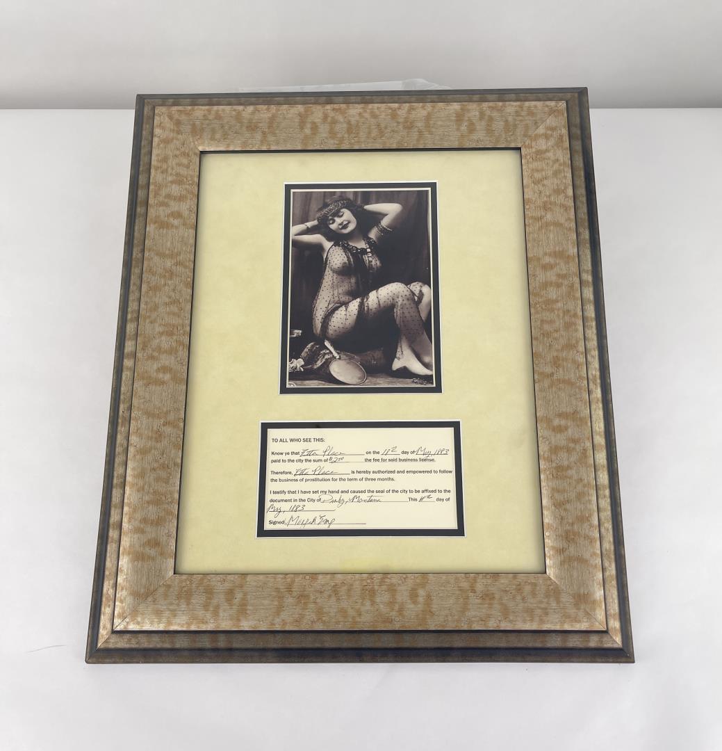 Darby Montana 1883 Prostitution License (1 of 3)