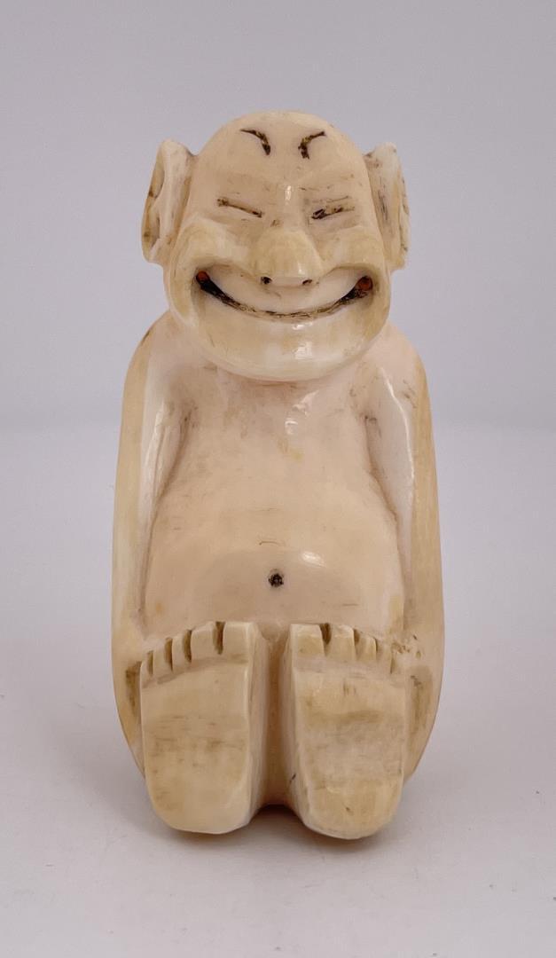 Alaskan Eskimo Inuit Carved Billiken: 2 1/4" tall.