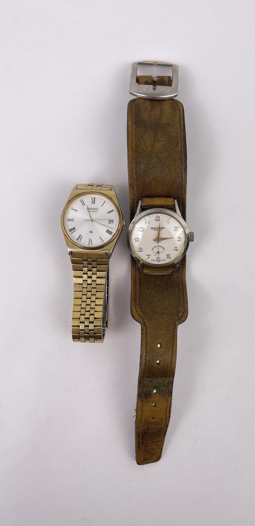 Group of Vintage Watches: Seiko and Woldman. Not running.