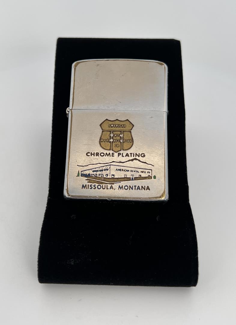American Dental Missoula Montana Zippo Lighter: Nice old lighter. Rare.