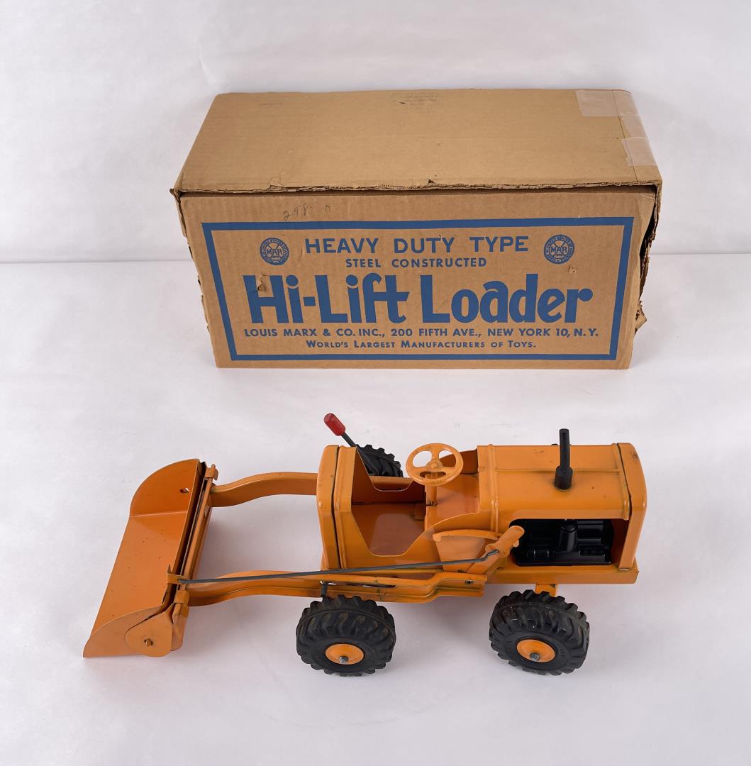Marx Hi-Lift Loader Toy: Very nice example in original box.