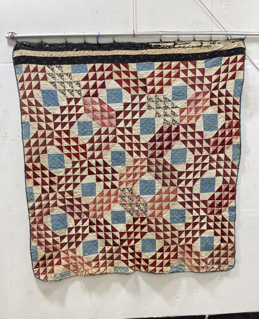 Antique Irish Chain Quilt (1 of 3)