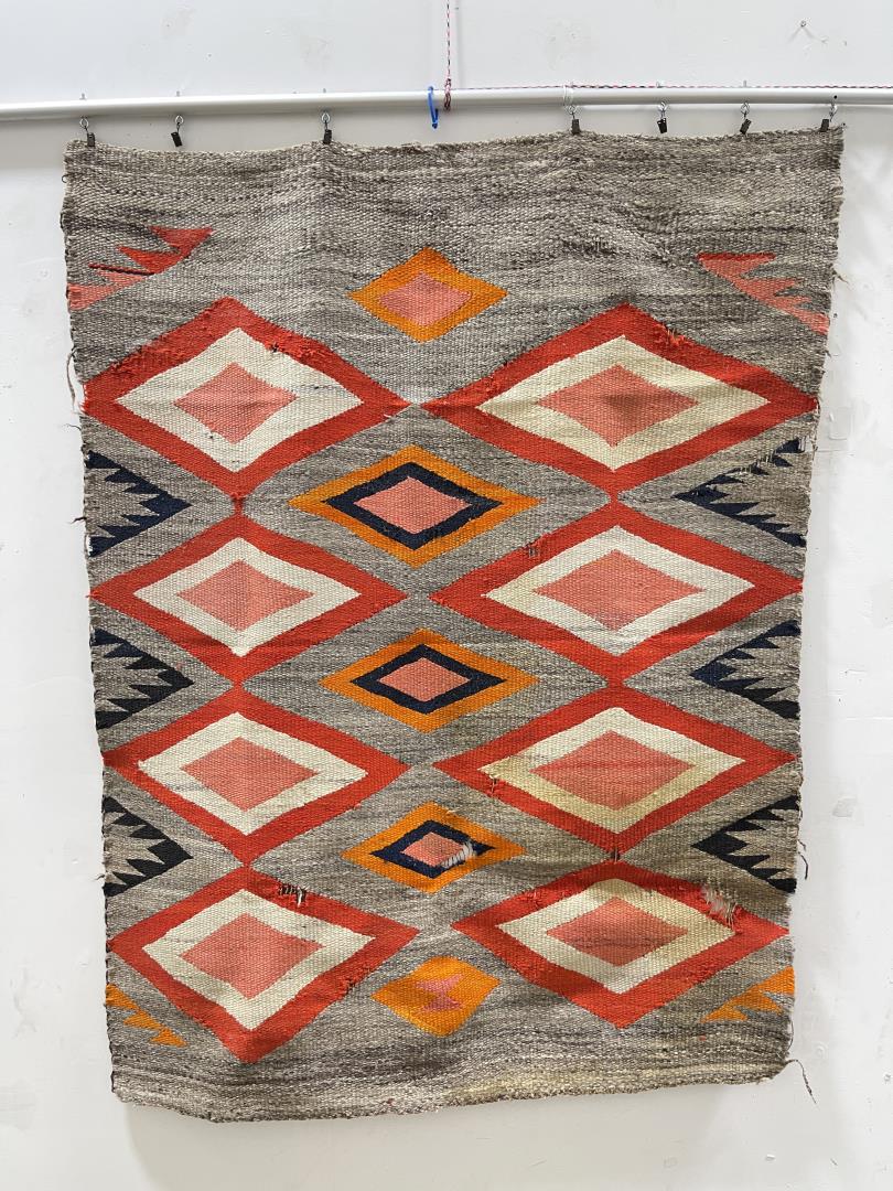 Antique Transitional Navajo Indian Blanket Rug (1 of 8)