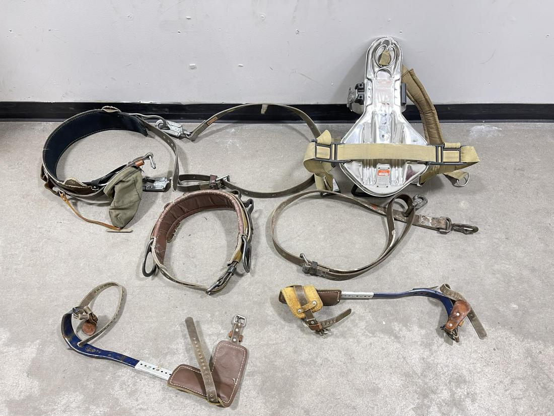 Klein Lineman Climbing Spurs and Belt: Very nice setup.