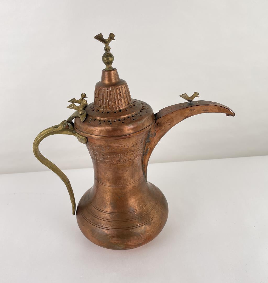 Arabic Nizwa Islamic Copper Dallah Coffee Pot (1 of 8)