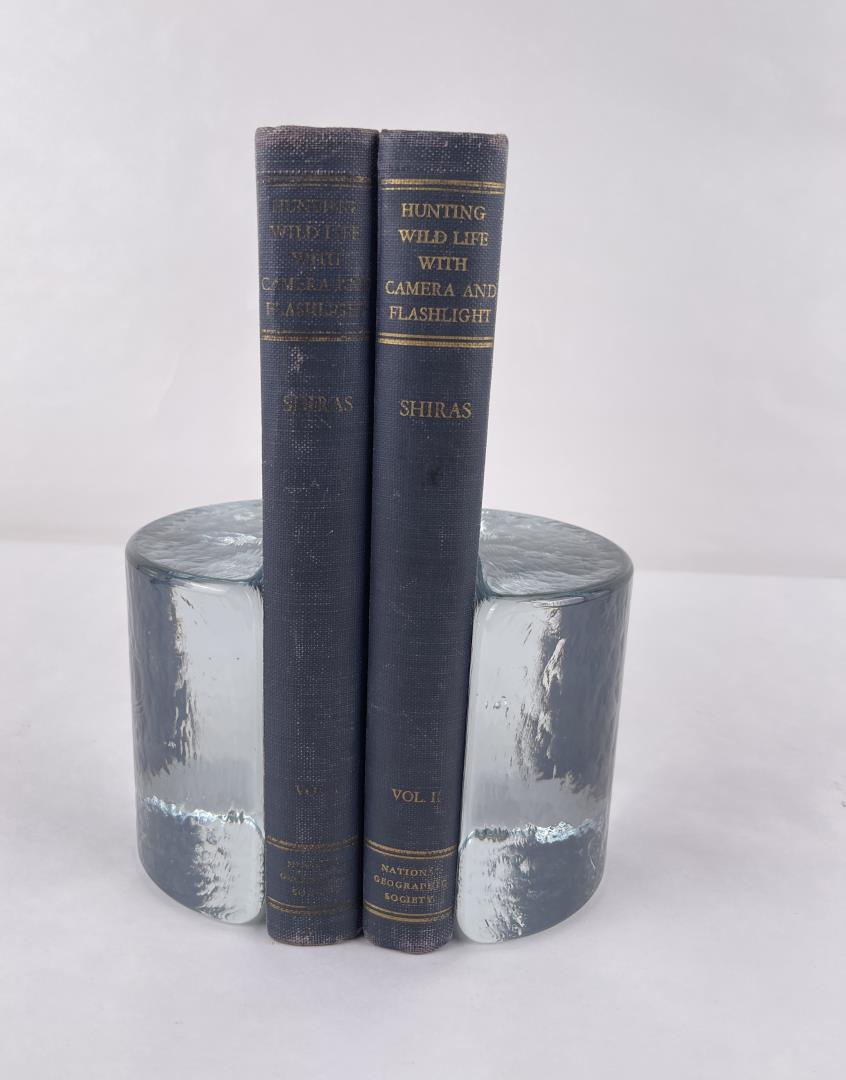 Hunting Wild Life with Camera and Flashlight: George Shrias. 2 Volume Set. 1935