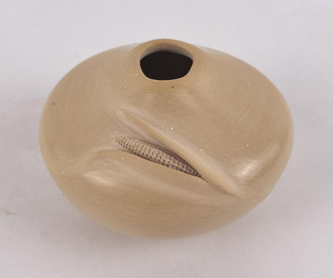 Iris Nampeyo Hopi Indian Corn Pot: 4 1/2" diameter, 3 1/8" tall. Allard Auction Collection Inv: RAH 24682