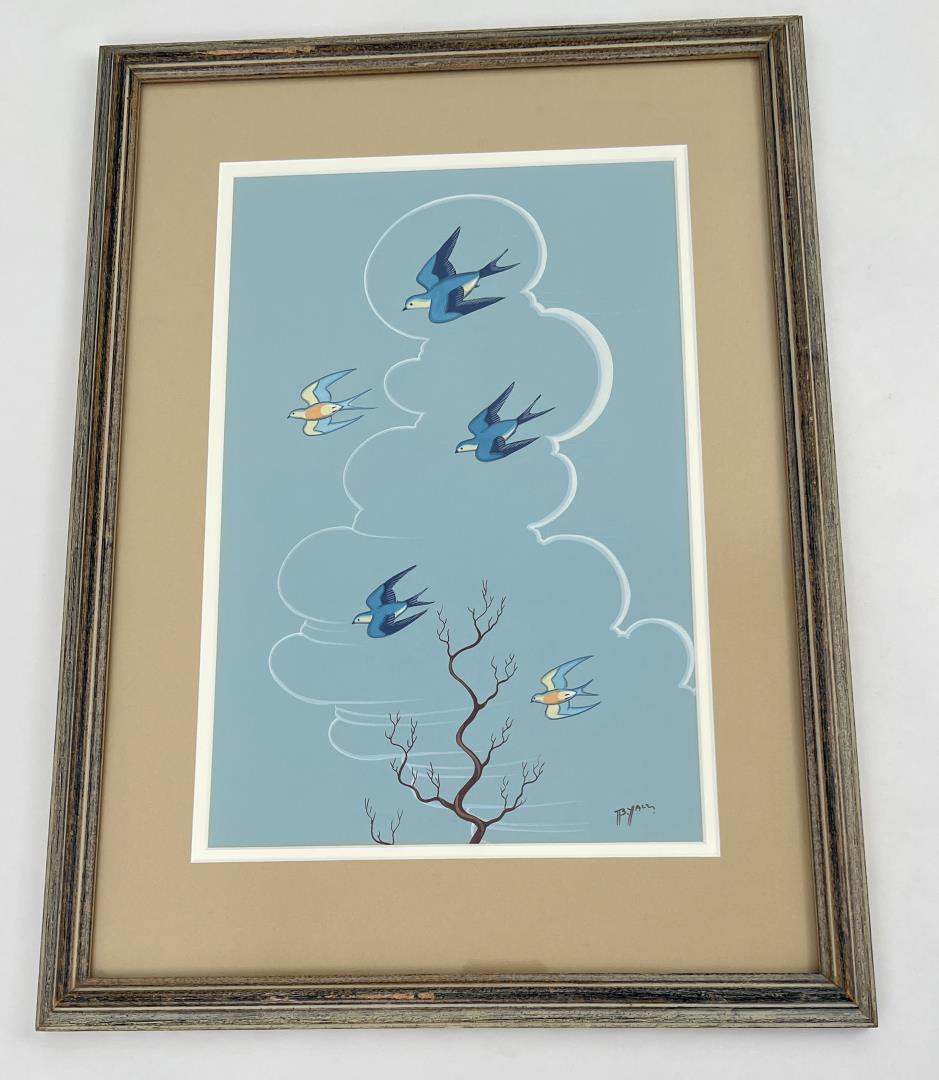 Beatien (Little No Shirt) Yazz Gouache Painting (1 of 5)