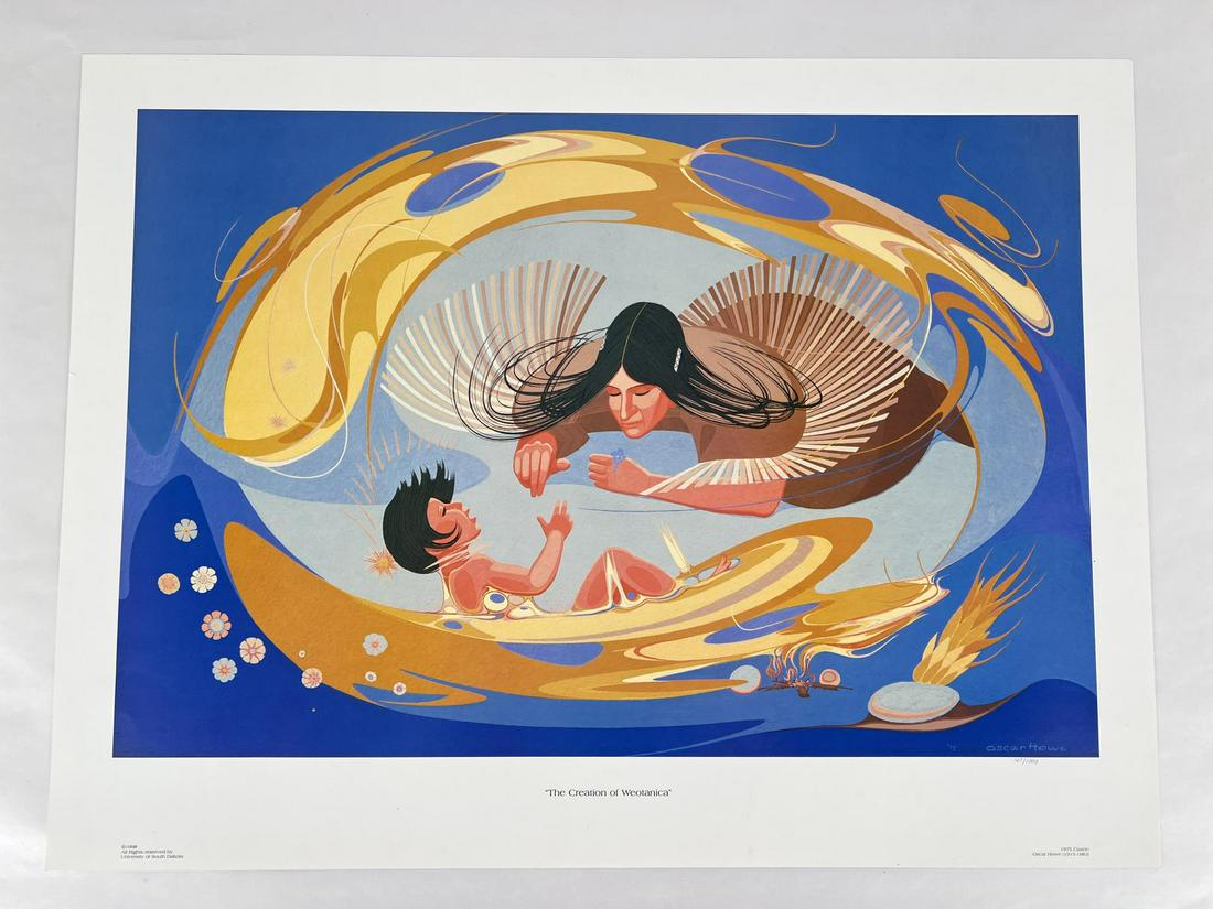 Oscar Howe Creation of Weotanica Print (1 of 10)