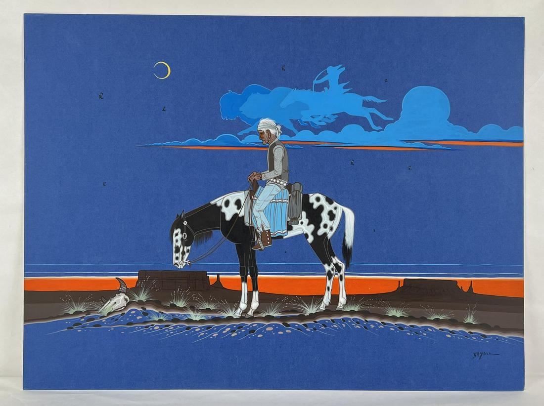 Beatien (Little No Shirt) Yazz Gouache Painting (1 of 10)