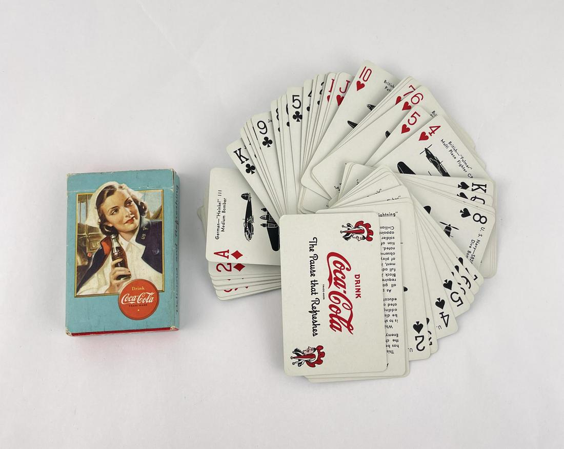 1943 Nurse Coca Cola Playing Cards (1 of 4)