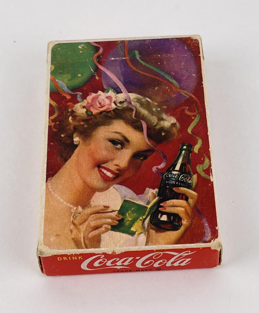 Coca Cola Playing Cards: Sealed with tax stamp.