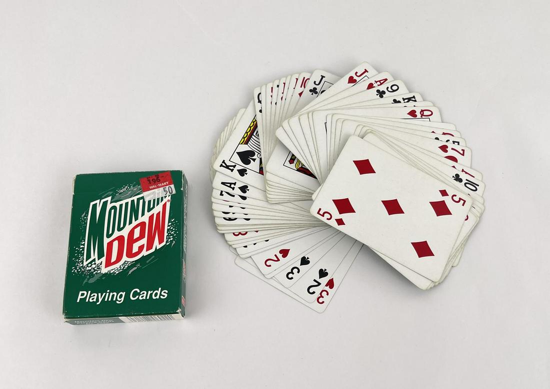 Mountain Dew Playing Cards: Complete Deck.