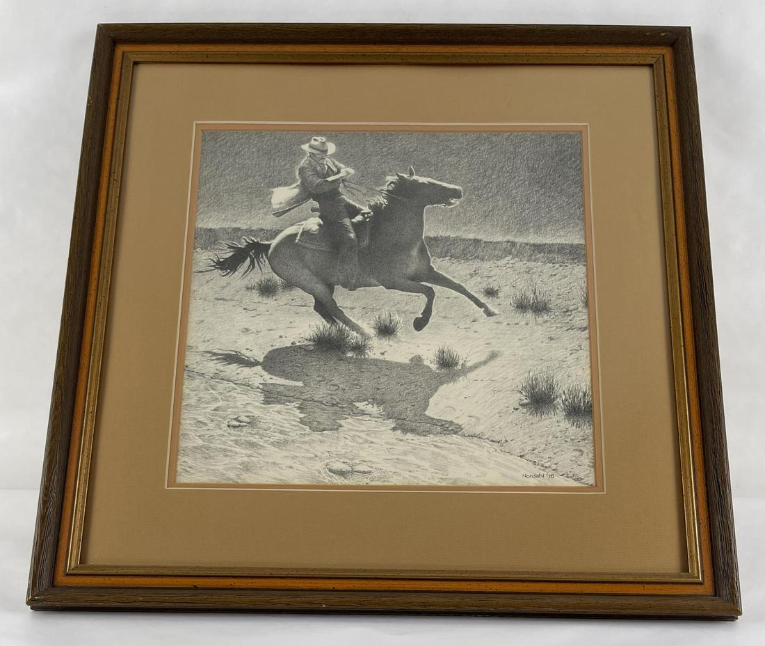 David Nordahl Cowboy Pencil Drawing (1 of 5)
