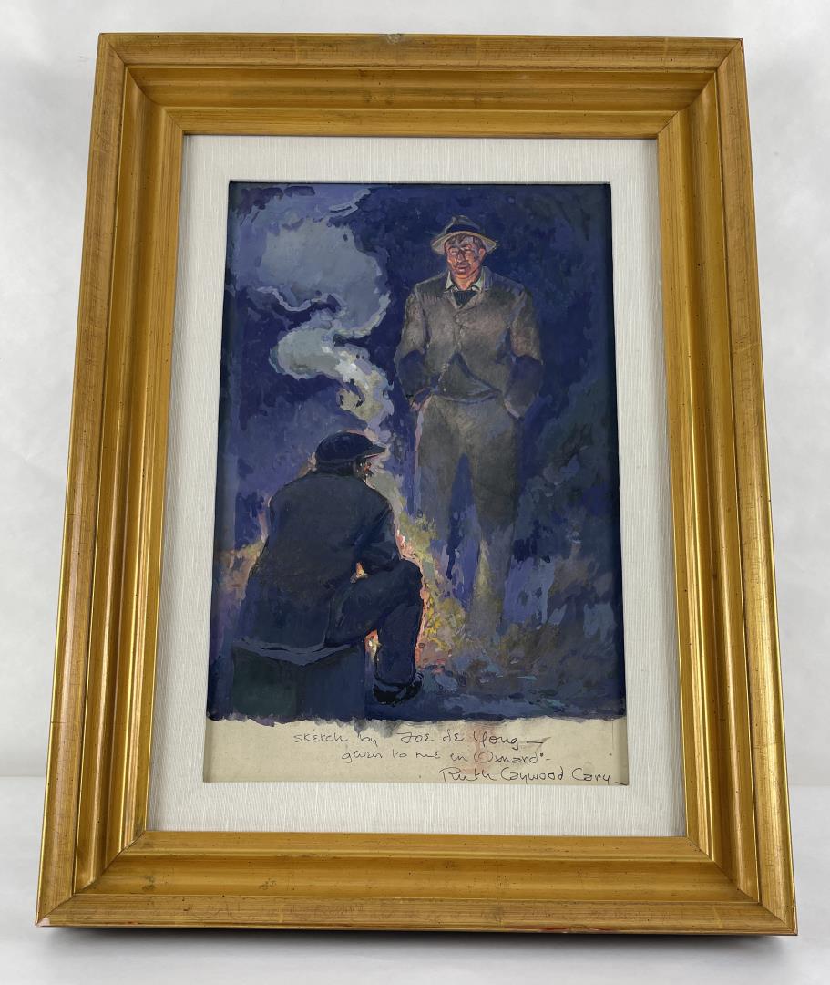 Joe De Yong Montana Gouache Painting (1 of 6)