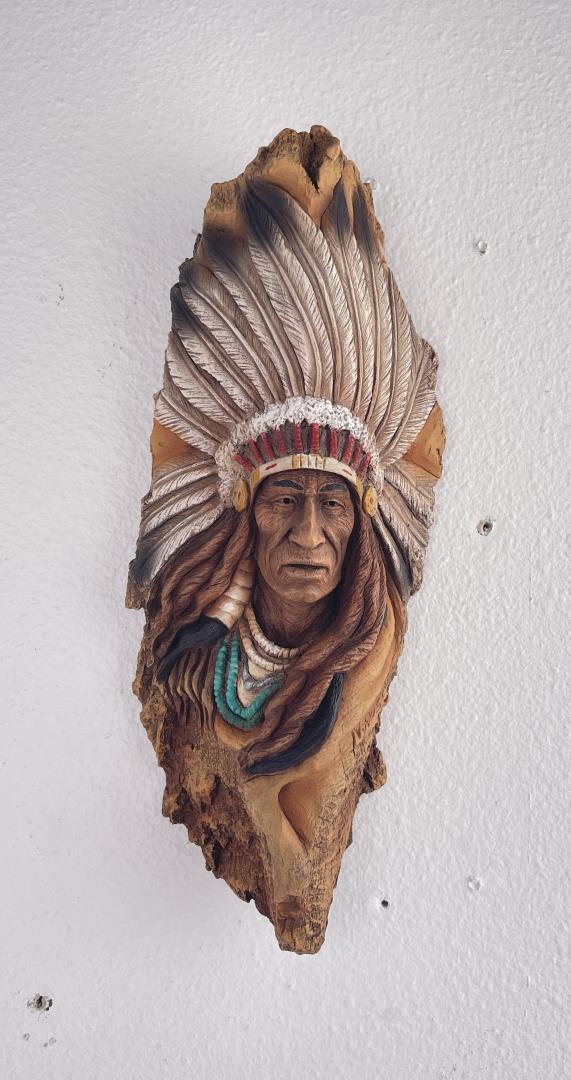 Neil Rose Montana Indian Wall Sculpture (1 of 6)