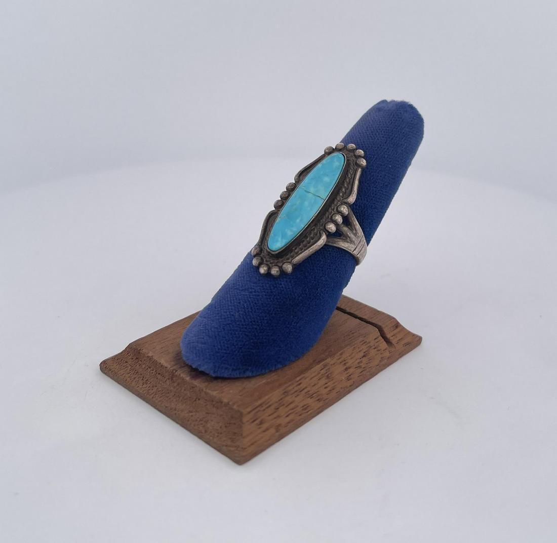 Navajo Bell Trading Post Sterling Silver Ring (1 of 6)