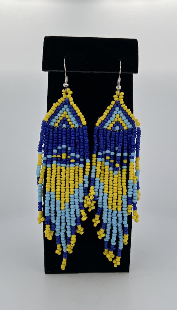 Plains Native American Indian Beaded Earrings (1 of 3)