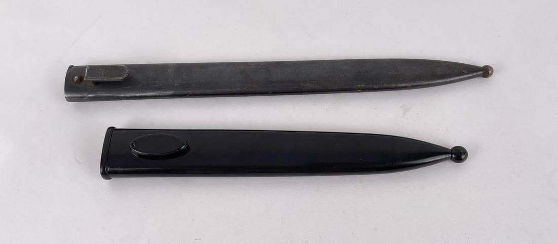 Lot of 2 WW2 Bayonet Scabbards: nice grouping.
