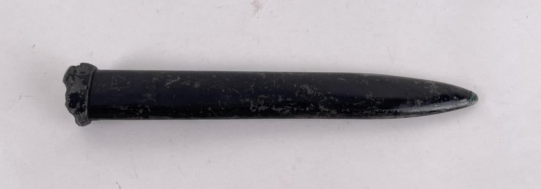 Italian M1938 Carcano Folding Bayonet Scabbard: Nice example, scarce.