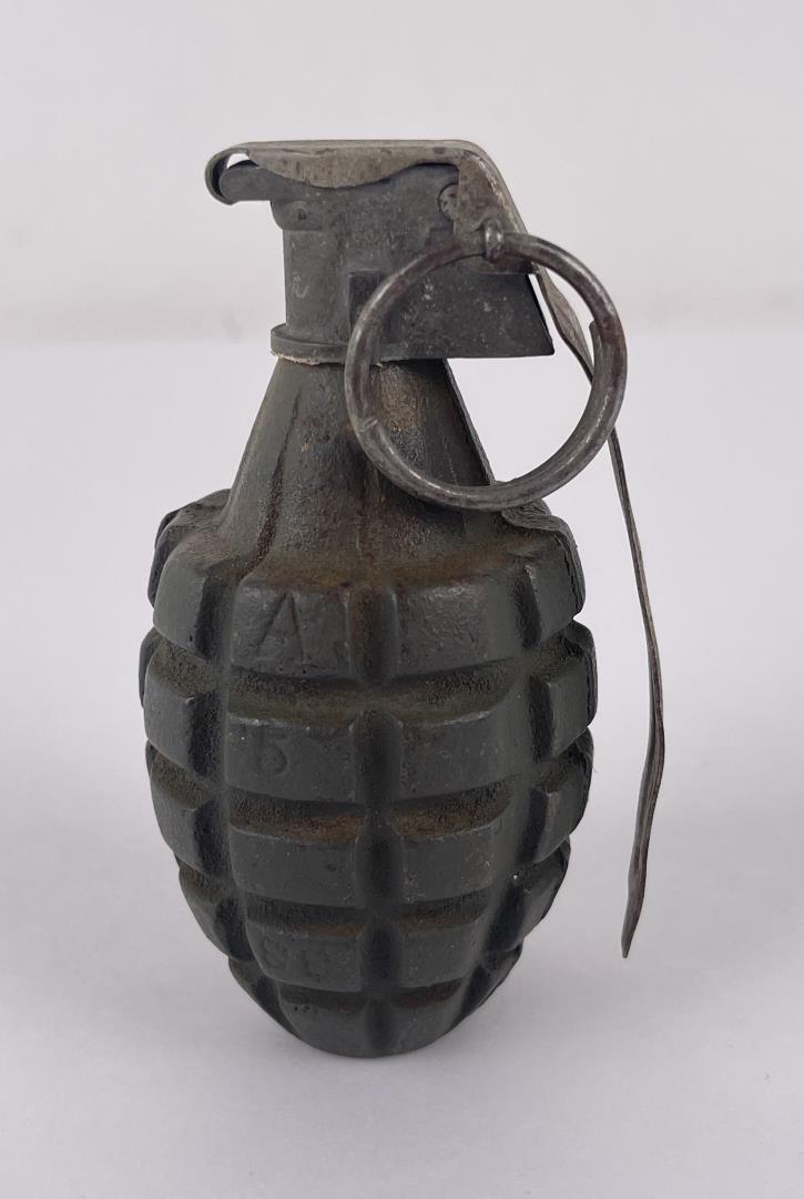 WW2 US Mark II Pineapple Grenade Solid Base: Solid base. Inert.