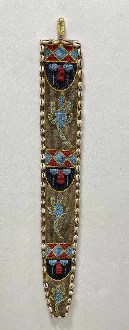 African Yoruba Beaded Diviners Sash (1 of 4)