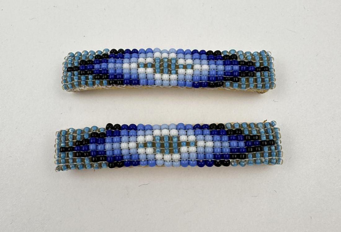 Native American Indian Beaded Hair Barrettes (1 of 3)