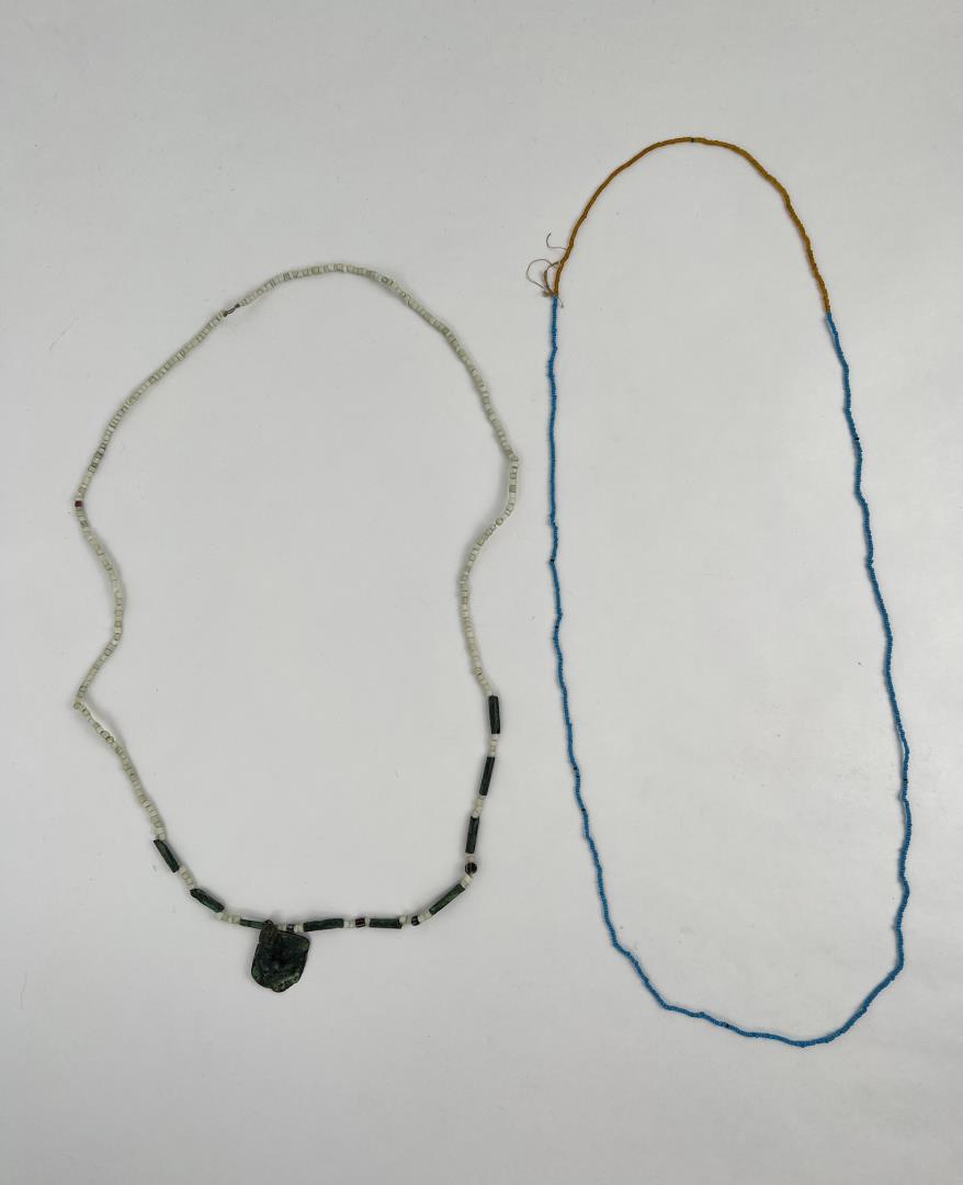 Antique Native American Indian Necklaces: Nice grouping. Allard Auction Collection Inv: ZUR 42594