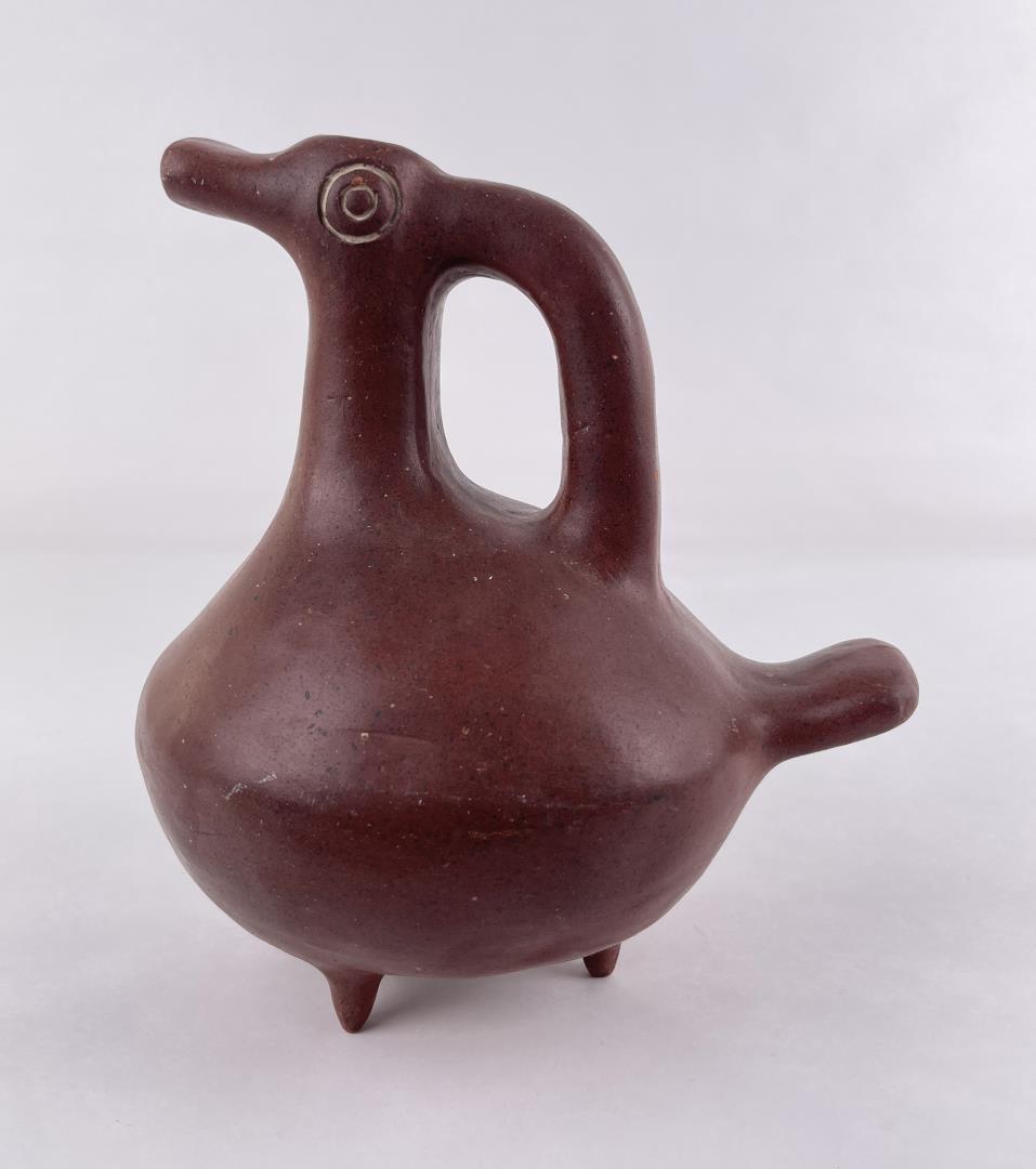 Pre Columbian Style Pottery Bottle (1 of 7)