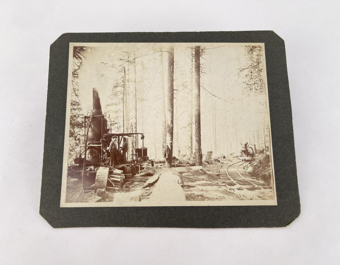 Oregon Steam Railroad Logging Occupational Photo: 9 7/8" by 12 1/8".