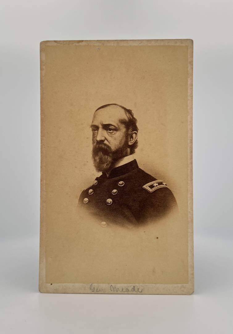 Major General George Meade Civil War CDV Photo: Faintly signed. Joseph Ward Photographer.