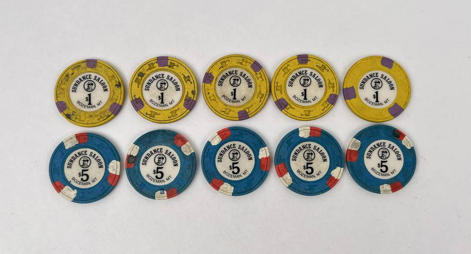 Sundance Saloon Bozeman Montana Poker Chips