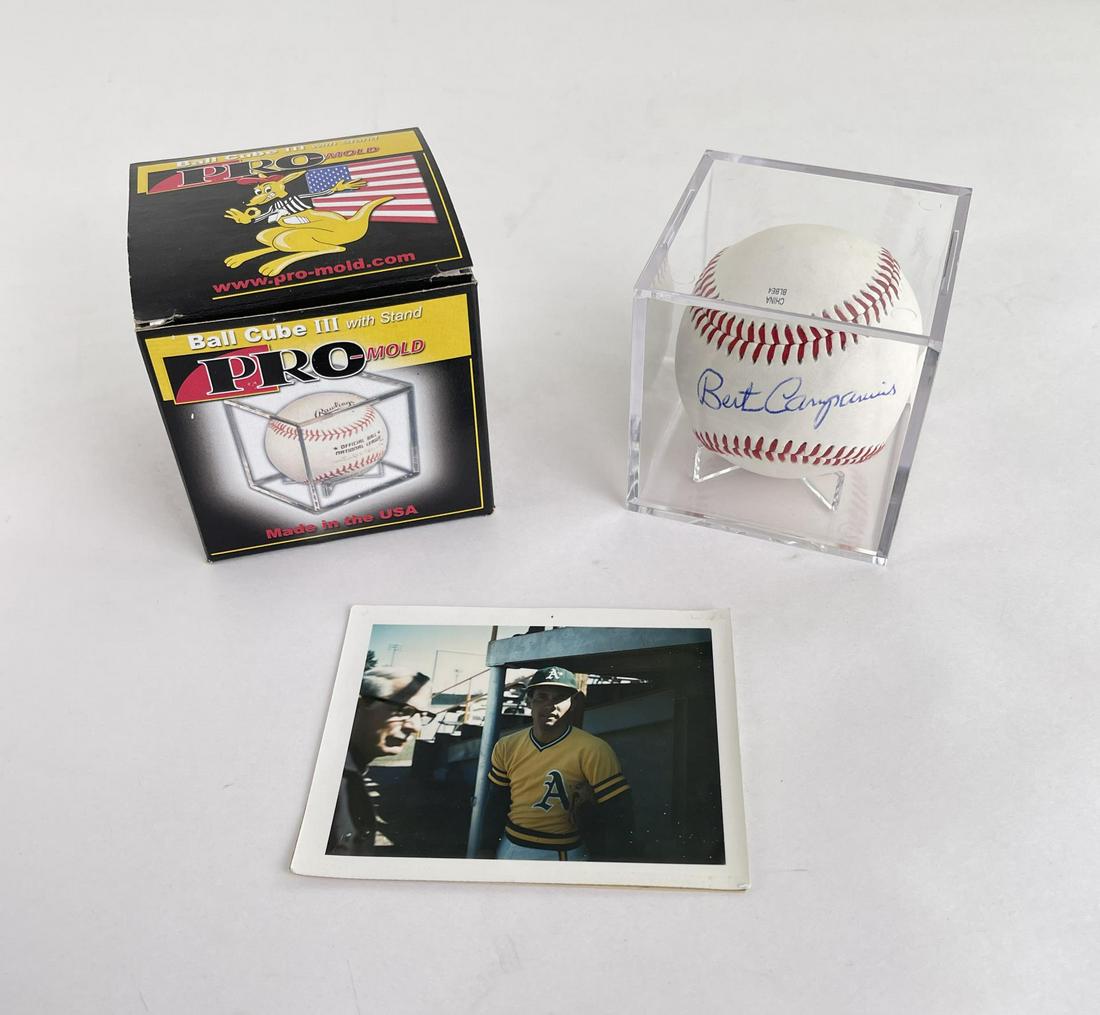 Bert Campaneris Signed Baseball (1 of 4)