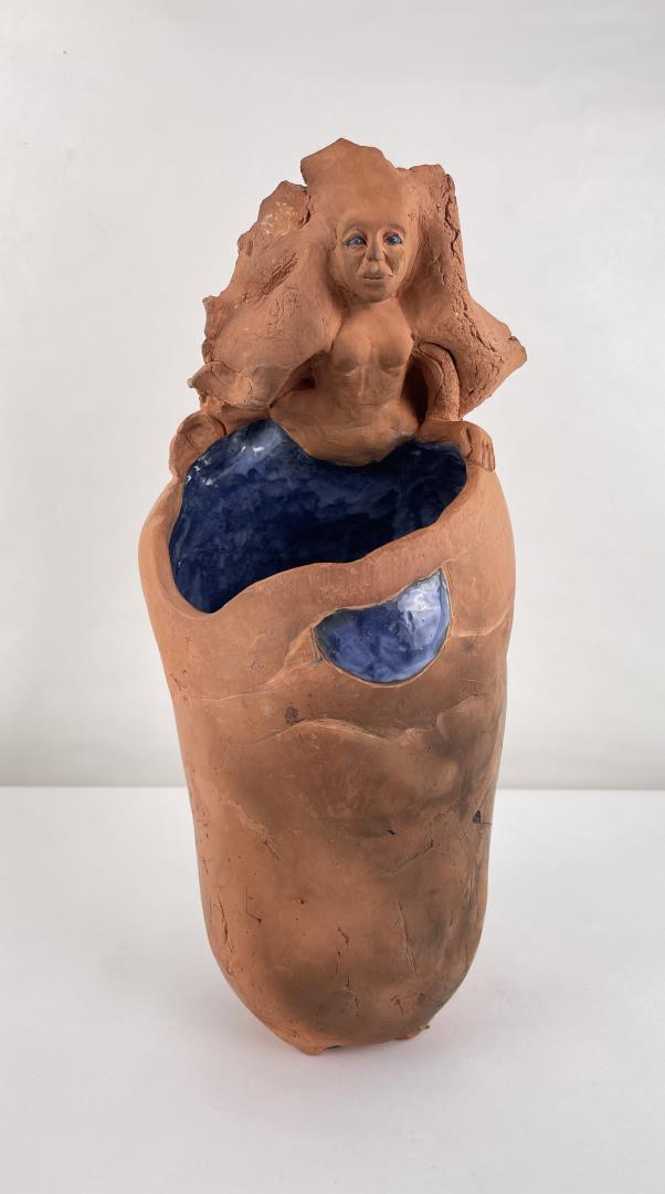 Stephanie Streed Montana Studio Pottery: 16 1/8" tall.