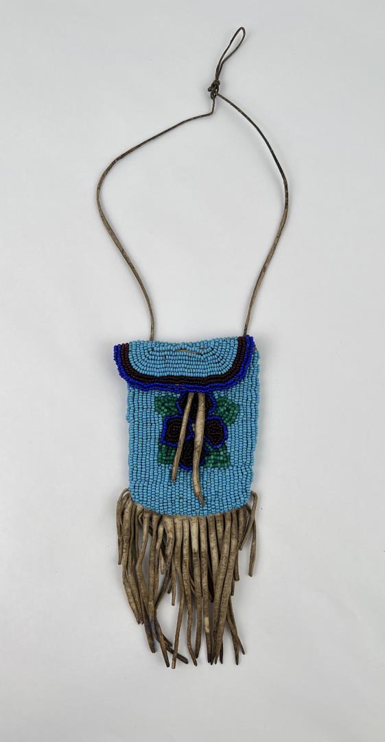 Plateau Native American Indian Strike a Light: 19 1/4" long including handle, 4 3/4" wide.