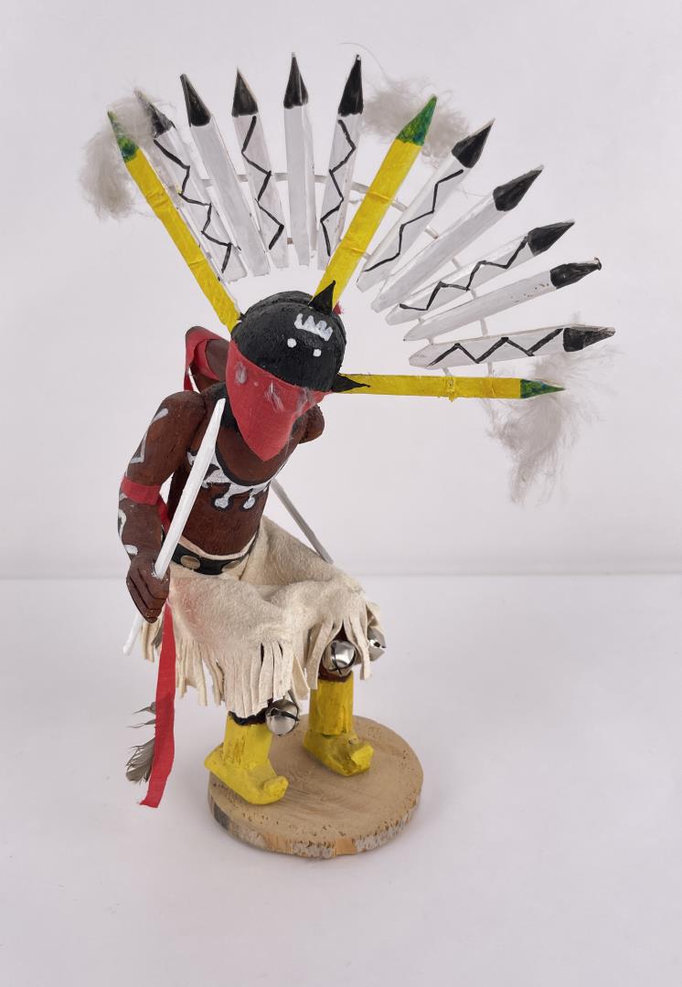 Cain Hastings Hopi Indian Kachina Doll: 12 1/2" tall. Sold as-is. Allard Auction Collection Inv: ELH 31380