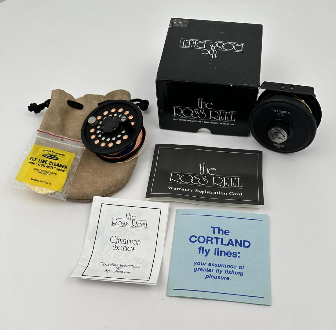Ross Cimarron C-2 Fly Fishing Reel: Nice reel in box with extra spool.