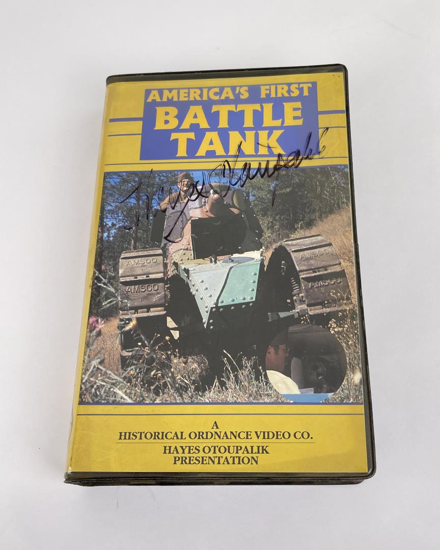 Americas First Battle Tank VHS: Signed by Hayes.