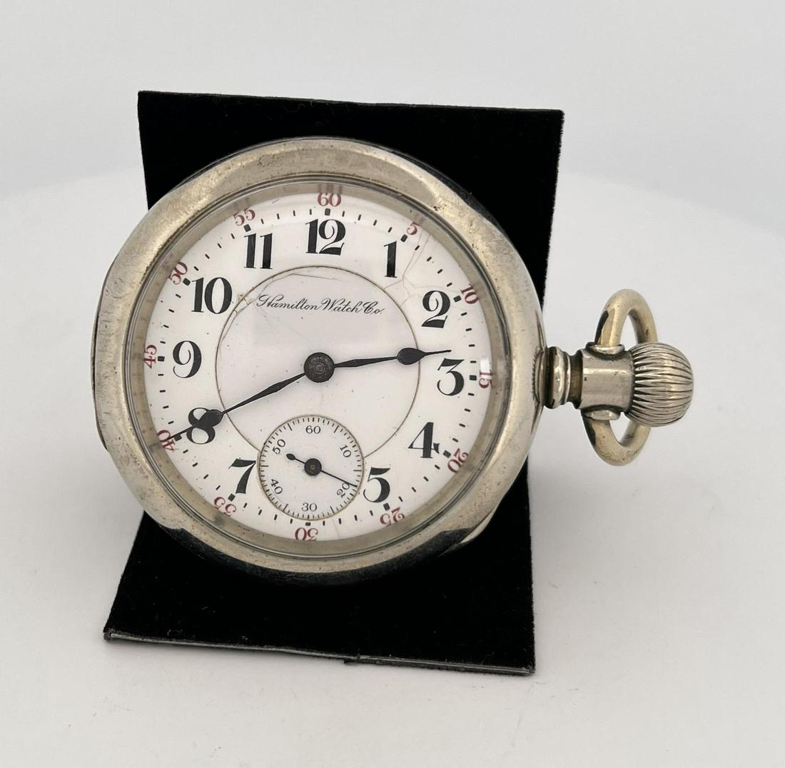 Antique Hamilton Model 2 Pocket Watch: 18s, 17j, made in 1903. Working