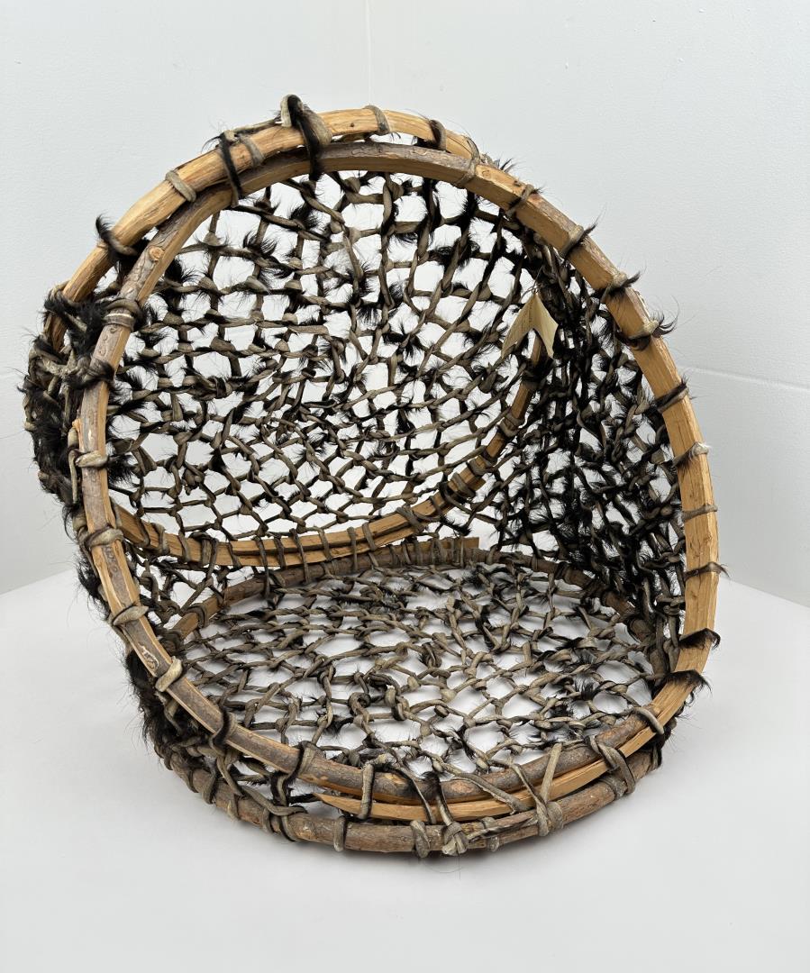 Tarahumara Mexican Burro Burden Basket: 20 1/8" long, 18 7/8" tall, 16 3/4" wide. Allard Auction Collection Inv: AX