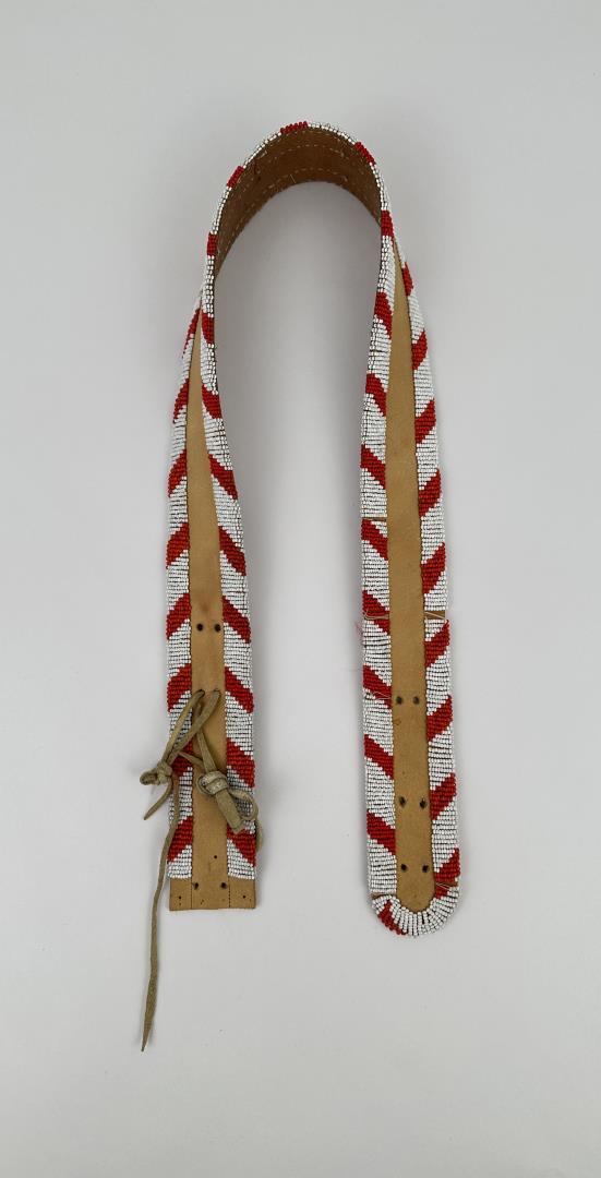 Nez Perce Indian Beaded Belt: 28 7/8" long, 2 1/4" wide Allard Auction Collection Inv: NAB 37900