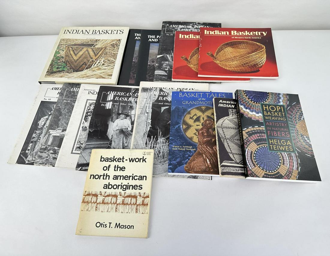 Native American Indian Basket Books: Allard Auction Collection Inv: NO TAG