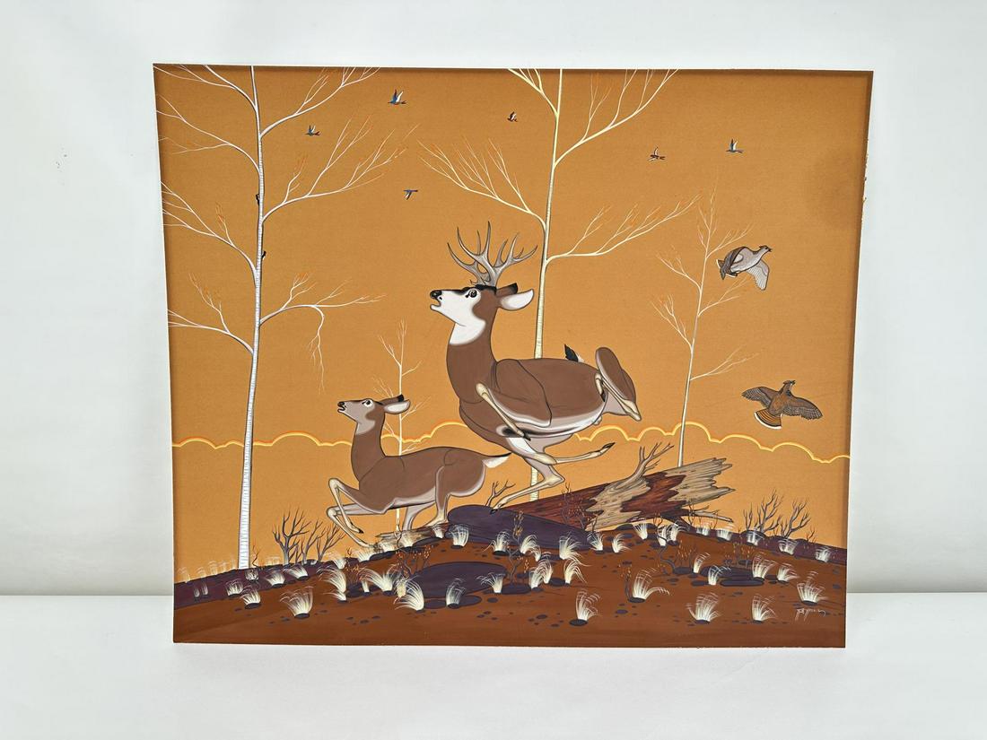 Beatien (Little No Shirt) Yazz Gouache Painting (1 of 5)