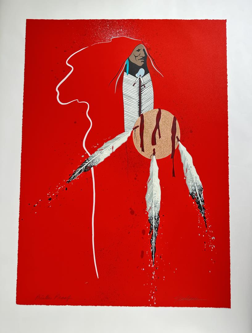 Bert Dali Seabourn Serigraph Print: 30 3/4" by 22 1/8" Allard Auction Collection Inv: NO TAG