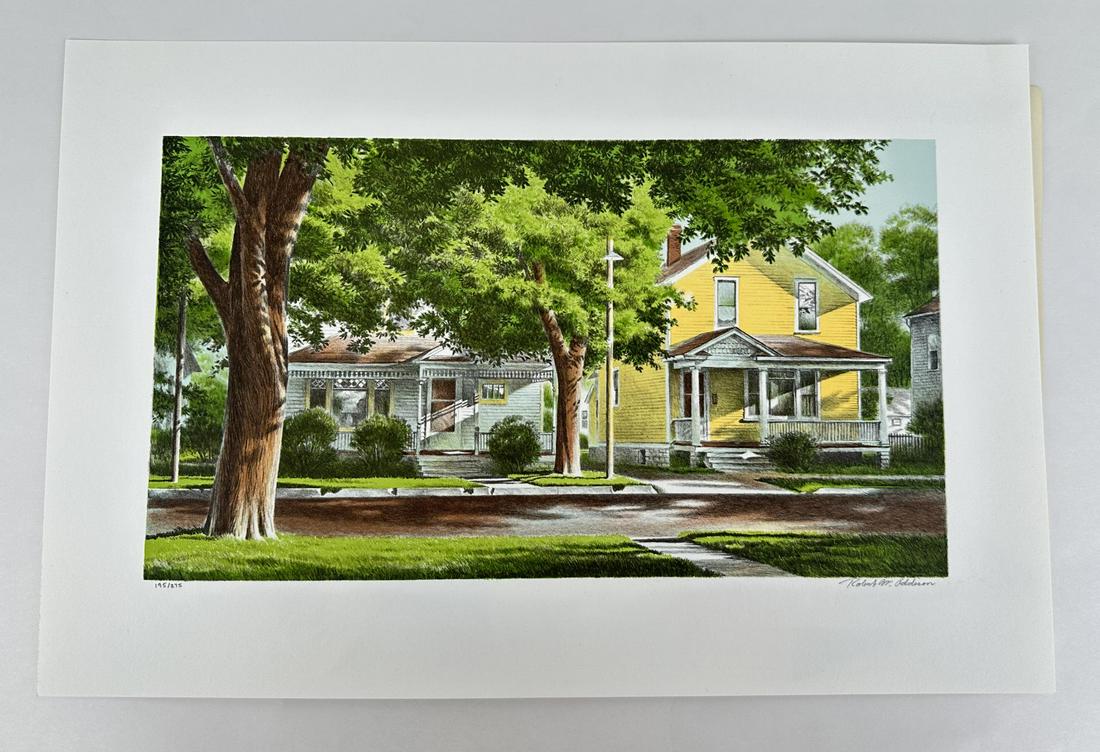 Robert Addison Early Morning Lithograph: 19 1/2" by 12 7/8" Allard Auction Collection Inv: AX